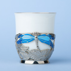 Чашка Стрекоза (никелирование)