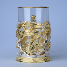 Подстаканник "Боевые вертолёты" (серебрение, золочение)