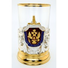 Подстаканник "ФСБ" (серебрение, золочение, холодная эмаль)