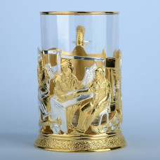 Подстаканник "Медики" (серебрение, золочение)