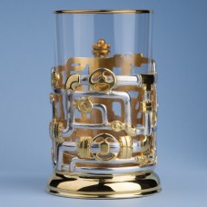 Подстаканник "Трубы" (серебрение, золочение)